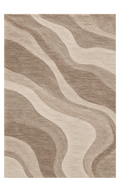 Luminelle Elara Taupe Wool Textured Area Rug — digital design render
