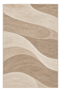 Luminelle Emmeline Dune Modern Abstract Area Rug — digital design render