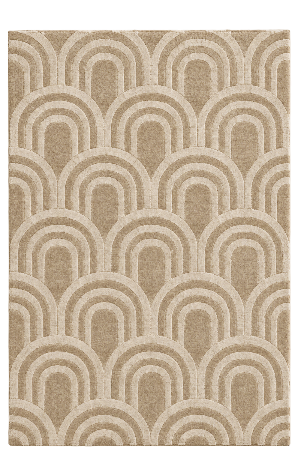 Luminelle Estelle Arch Wool Geometric Area Rug — digital design render