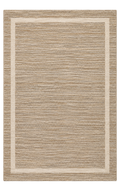 Luminelle Maren Sand Wool Textured Area Rug — digital design render