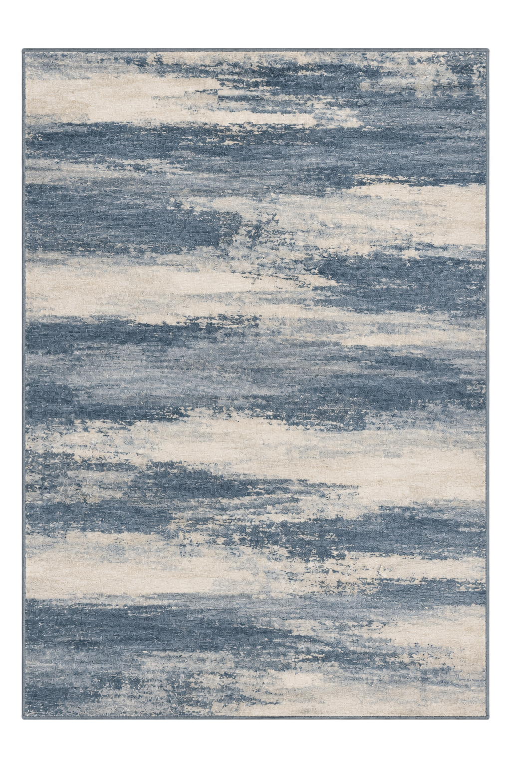 Luminelle Seraphine Slate Modern Abstract Area Rug — digital design render