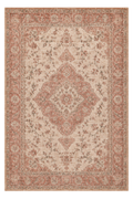 Luminelle Vivienne Rose Vintage Medallion Area Rug — digital design render